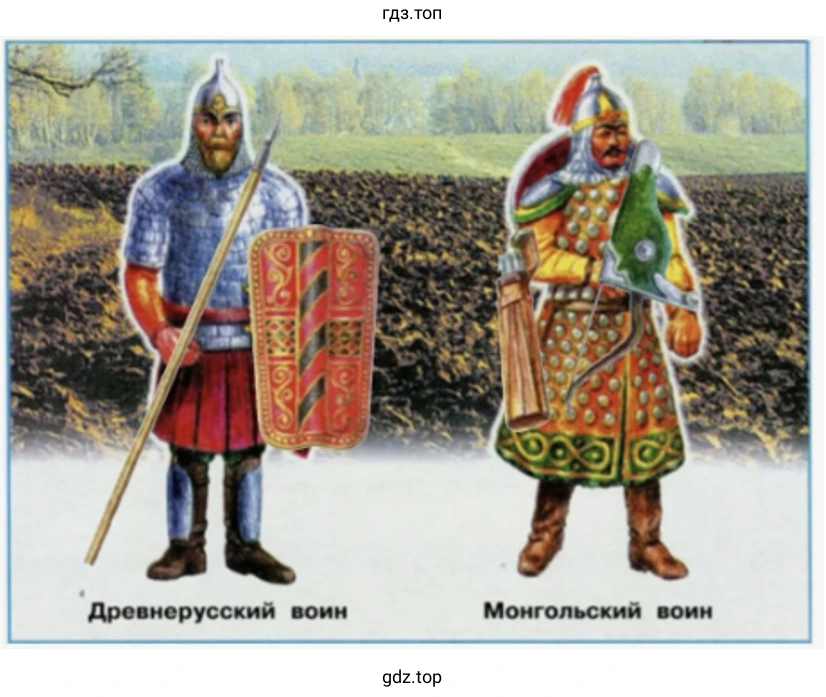 Древнерусский воин Монгольский воин