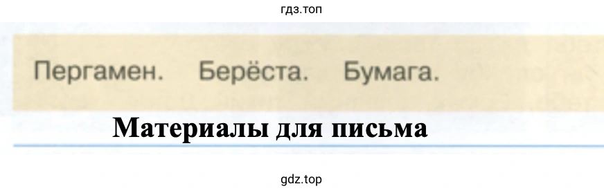 Пергамен. Берёста. Бумага. Материалы для письма