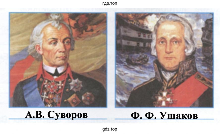 А.В. Суворов Ф.Ф. Ушаков