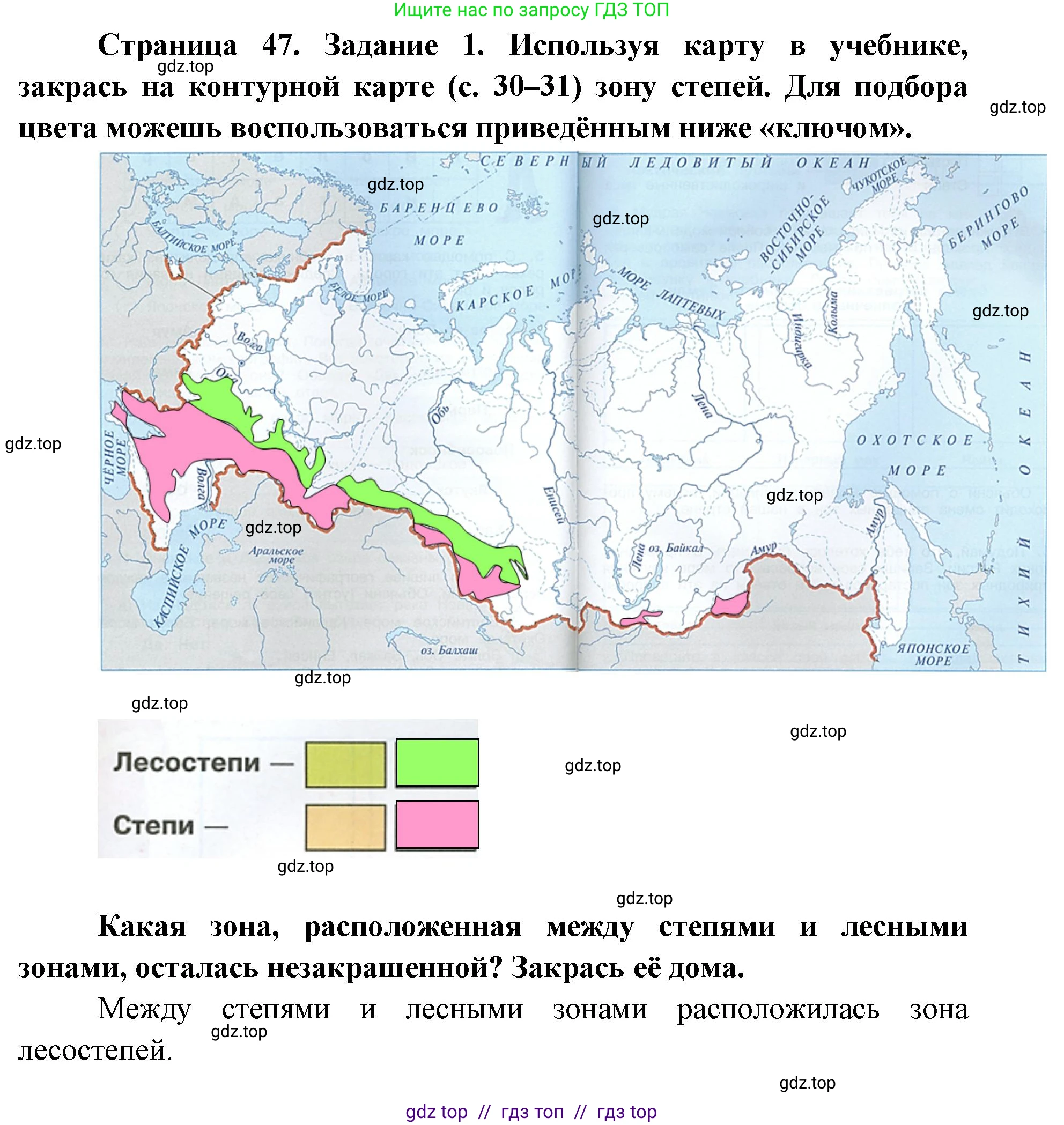 Окружающий мир, 4 класс рабочая тетрадь, авторы: Плешаков Андрей Анатольевич, Крючкова Елена Алексеевна, издательство Просвещение, Москва, 2023, белого цвета, Часть 1, страница 47, номер 1, Решение 2