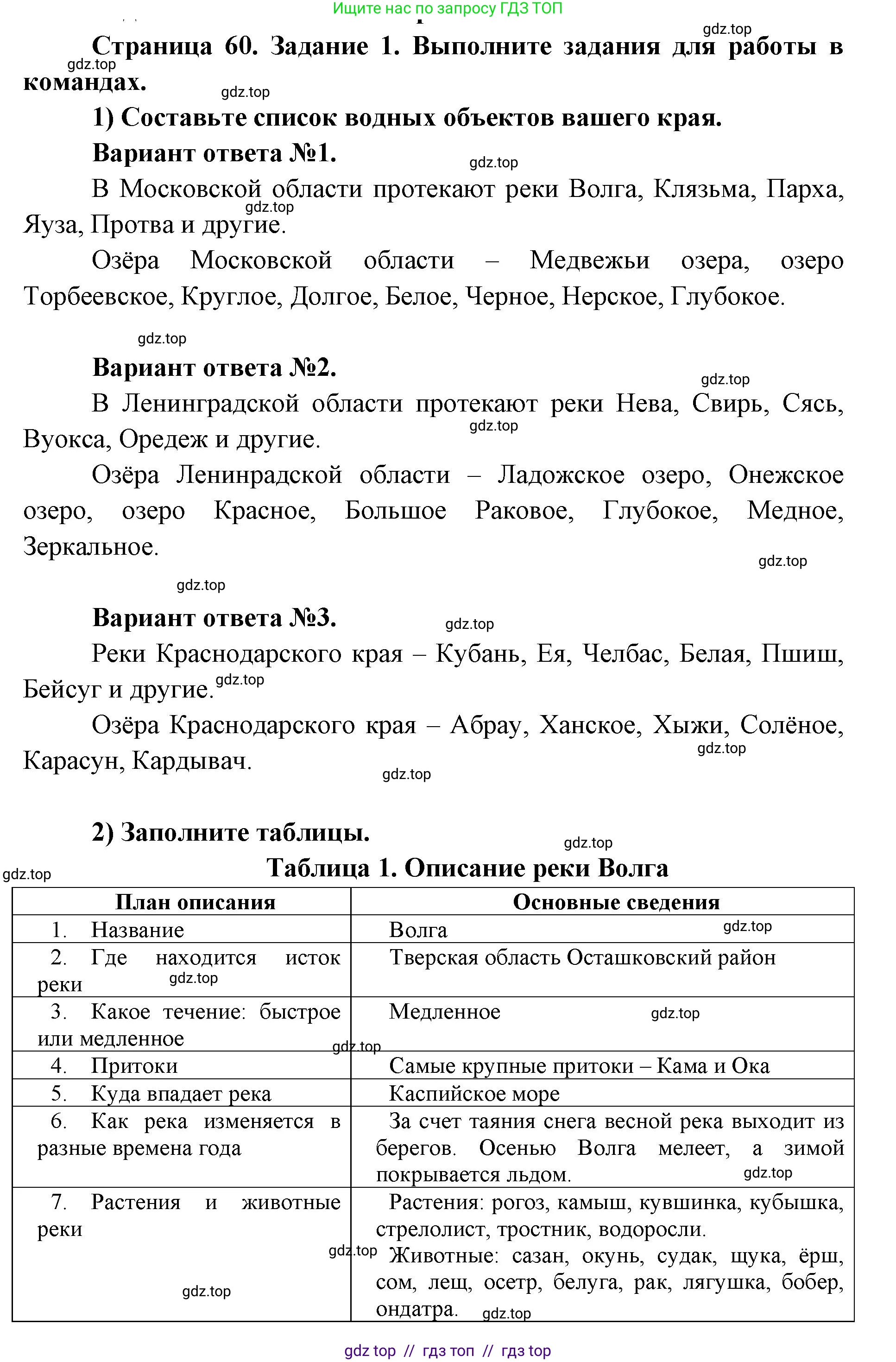 Окружающий мир, 4 класс рабочая тетрадь, авторы: Плешаков Андрей Анатольевич, Крючкова Елена Алексеевна, издательство Просвещение, Москва, 2023, белого цвета, Часть 1, страница 60, номер 1, Решение 2