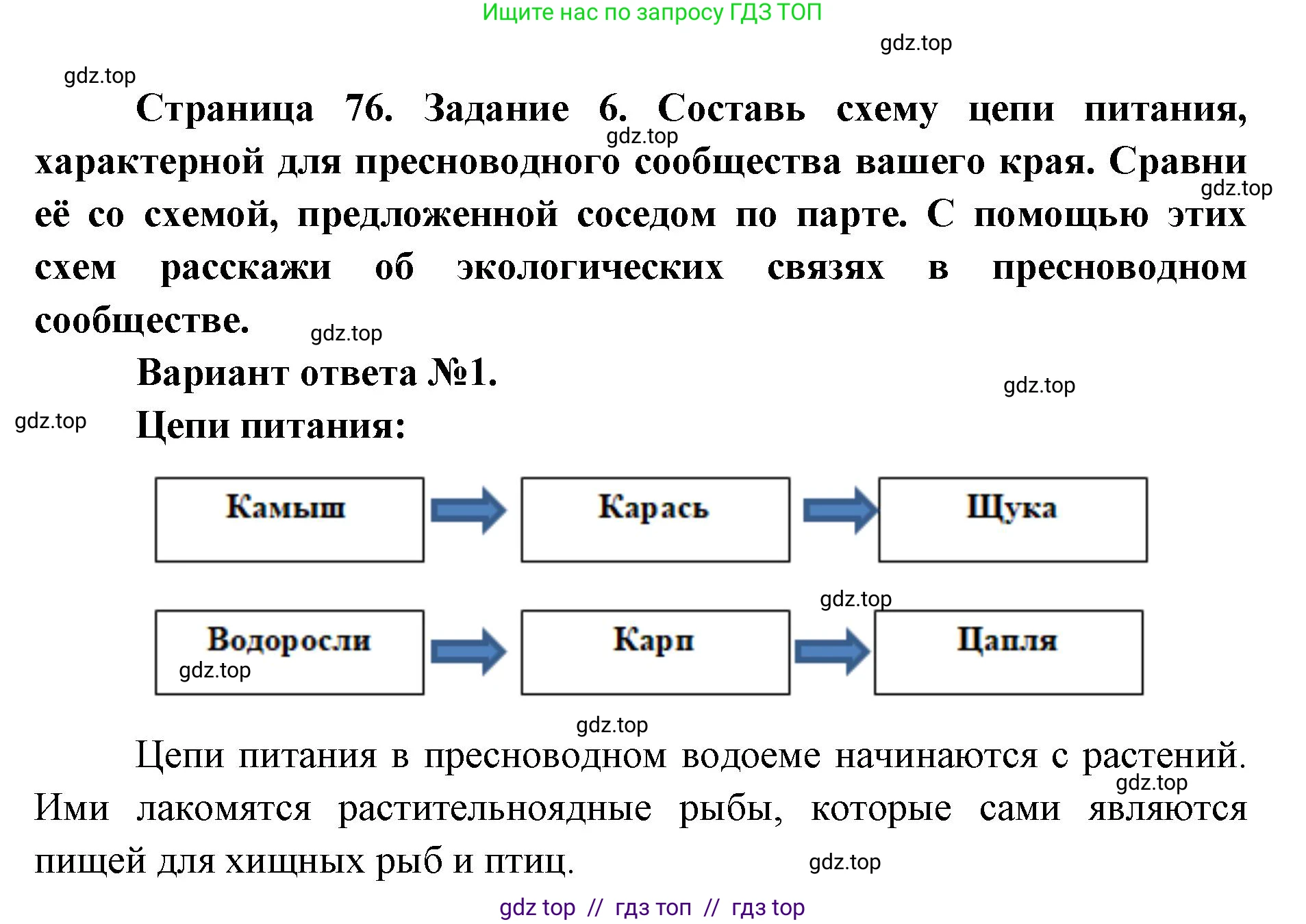 Окружающий мир, 4 класс рабочая тетрадь, авторы: Плешаков Андрей Анатольевич, Крючкова Елена Алексеевна, издательство Просвещение, Москва, 2023, белого цвета, Часть 1, страница 76, номер 6, Решение 2