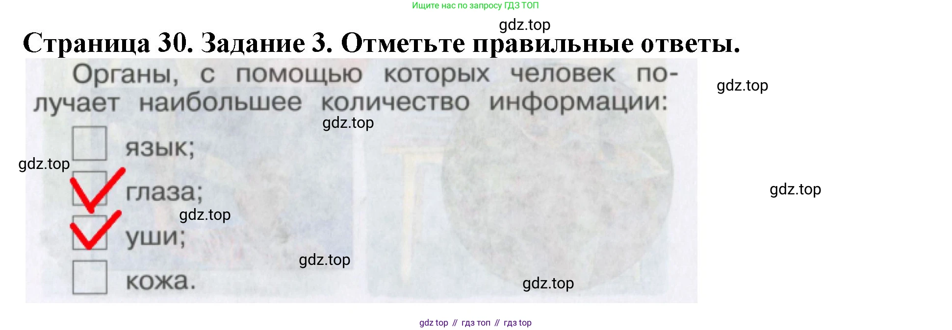 Окружающий мир, 4 класс рабочая тетрадь, авторы: Саплина Елена Витальевна, Саплин А И, Сивоглазов Владислав Иванович, издательство Дрофа, Москва, 2018, жёлтого цвета, Часть 1, страница 30, номер 3, Решение