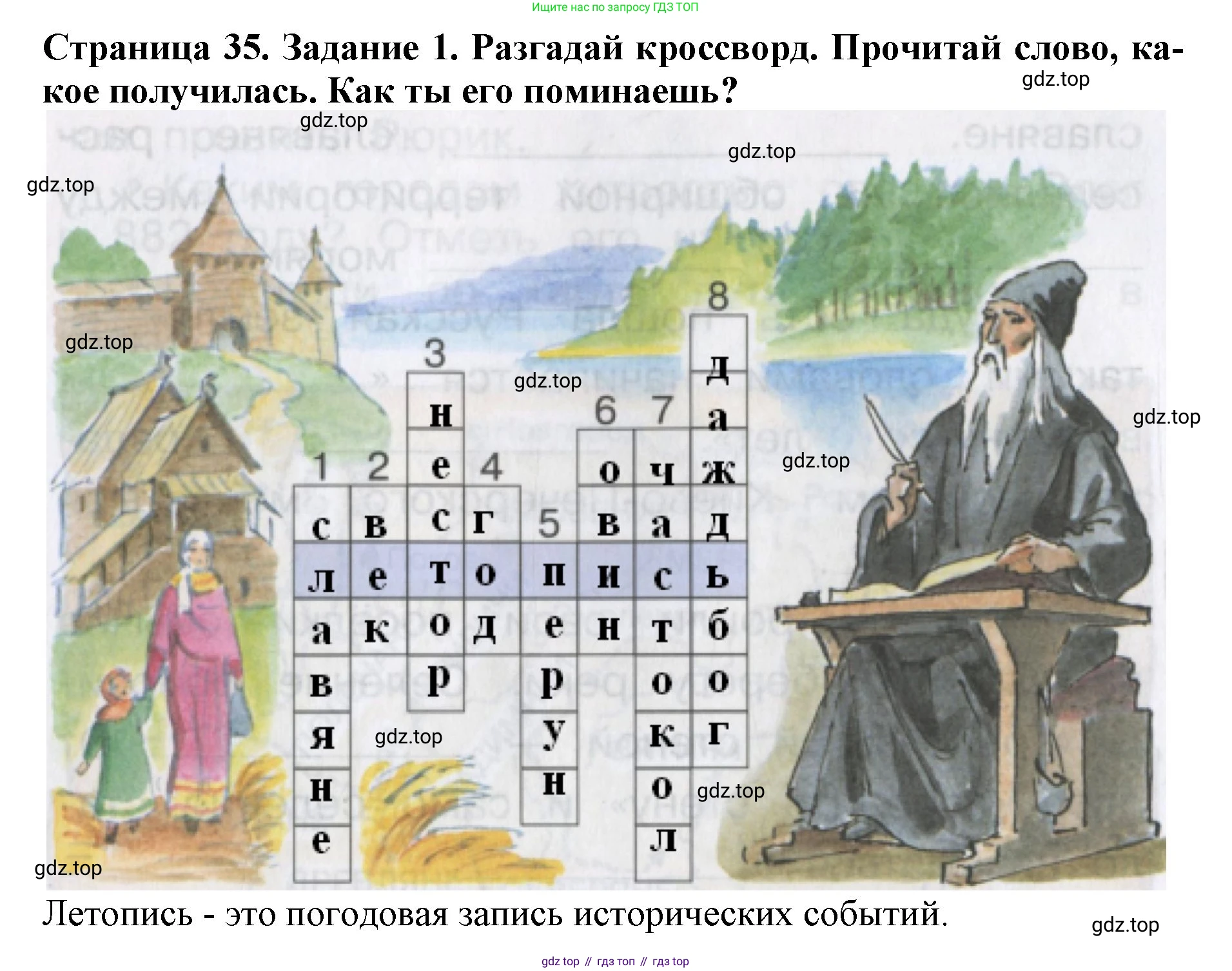 Окружающий мир, 4 класс рабочая тетрадь, авторы: Саплина Елена Витальевна, Саплин А И, Сивоглазов Владислав Иванович, издательство Дрофа, Москва, 2018, жёлтого цвета, Часть 1, страница 35, номер 1, Решение