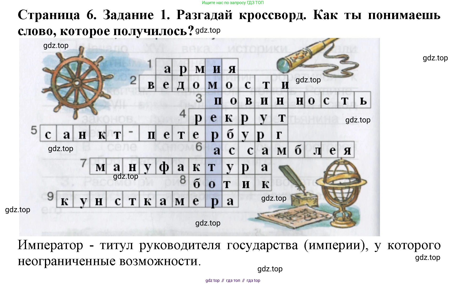 Окружающий мир, 4 класс рабочая тетрадь, авторы: Саплина Елена Витальевна, Саплин А И, Сивоглазов Владислав Иванович, издательство Дрофа, Москва, 2018, жёлтого цвета, Часть 2, страница 6, номер 1, Решение