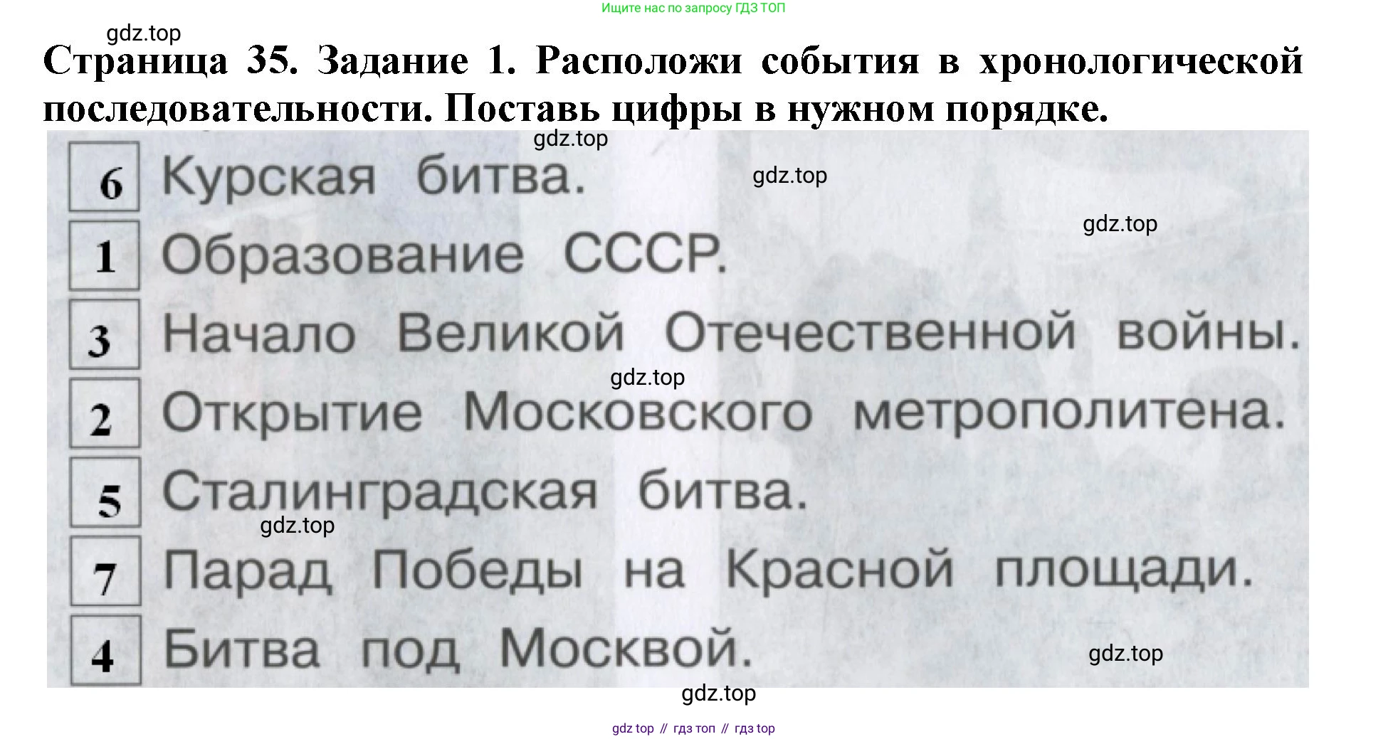 Окружающий мир, 4 класс рабочая тетрадь, авторы: Саплина Елена Витальевна, Саплин А И, Сивоглазов Владислав Иванович, издательство Дрофа, Москва, 2018, жёлтого цвета, Часть 2, страница 35, номер 1, Решение