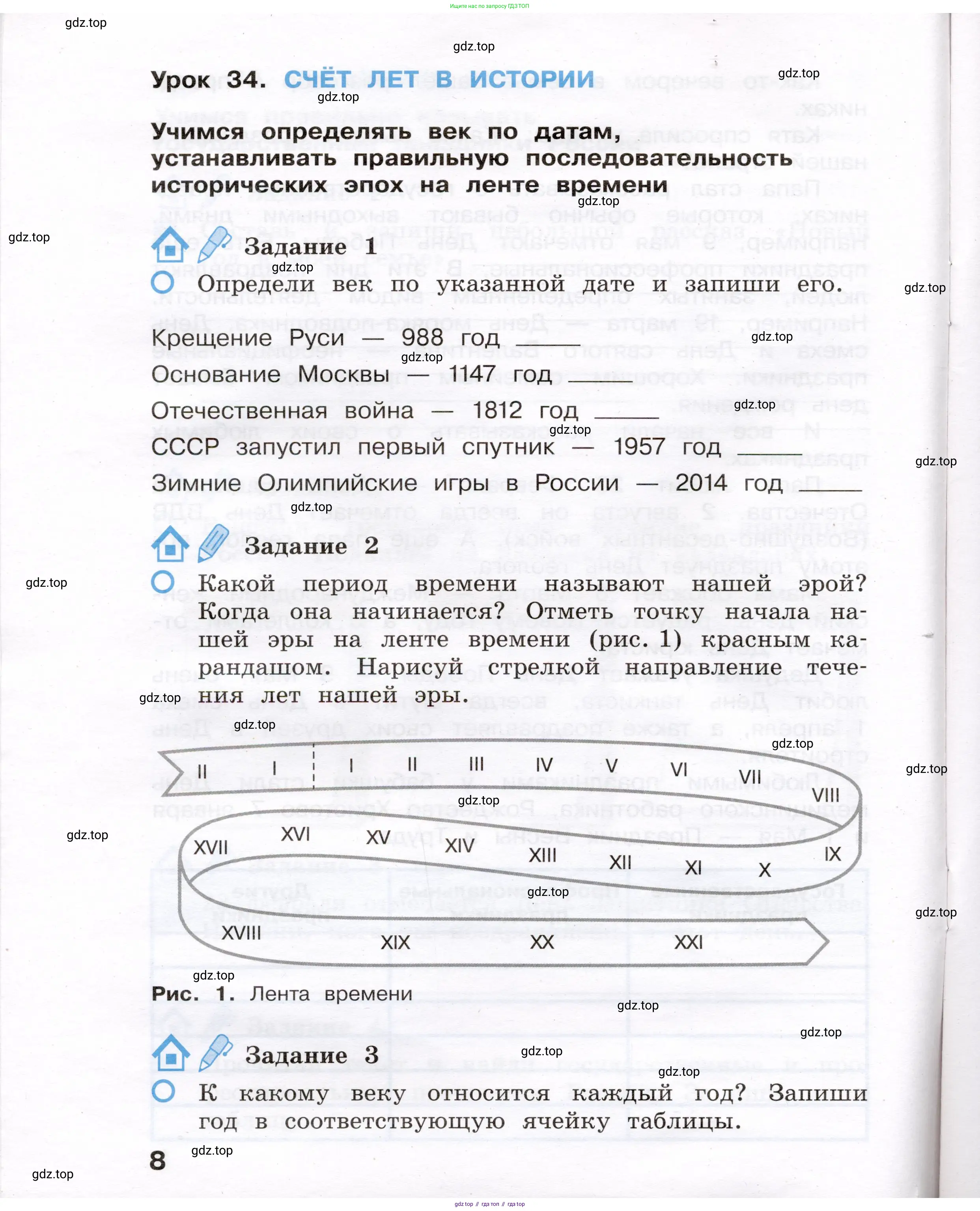 Окружающий мир, 4 класс рабочая тетрадь, авторы: Вахрушев Александр Александрович, Зорин Н В, Ловягин С Н, Кремлева И И, Бурский О В, издательство Просвещение, Москва, 2022, зелёного цвета, Часть 1, страница 8