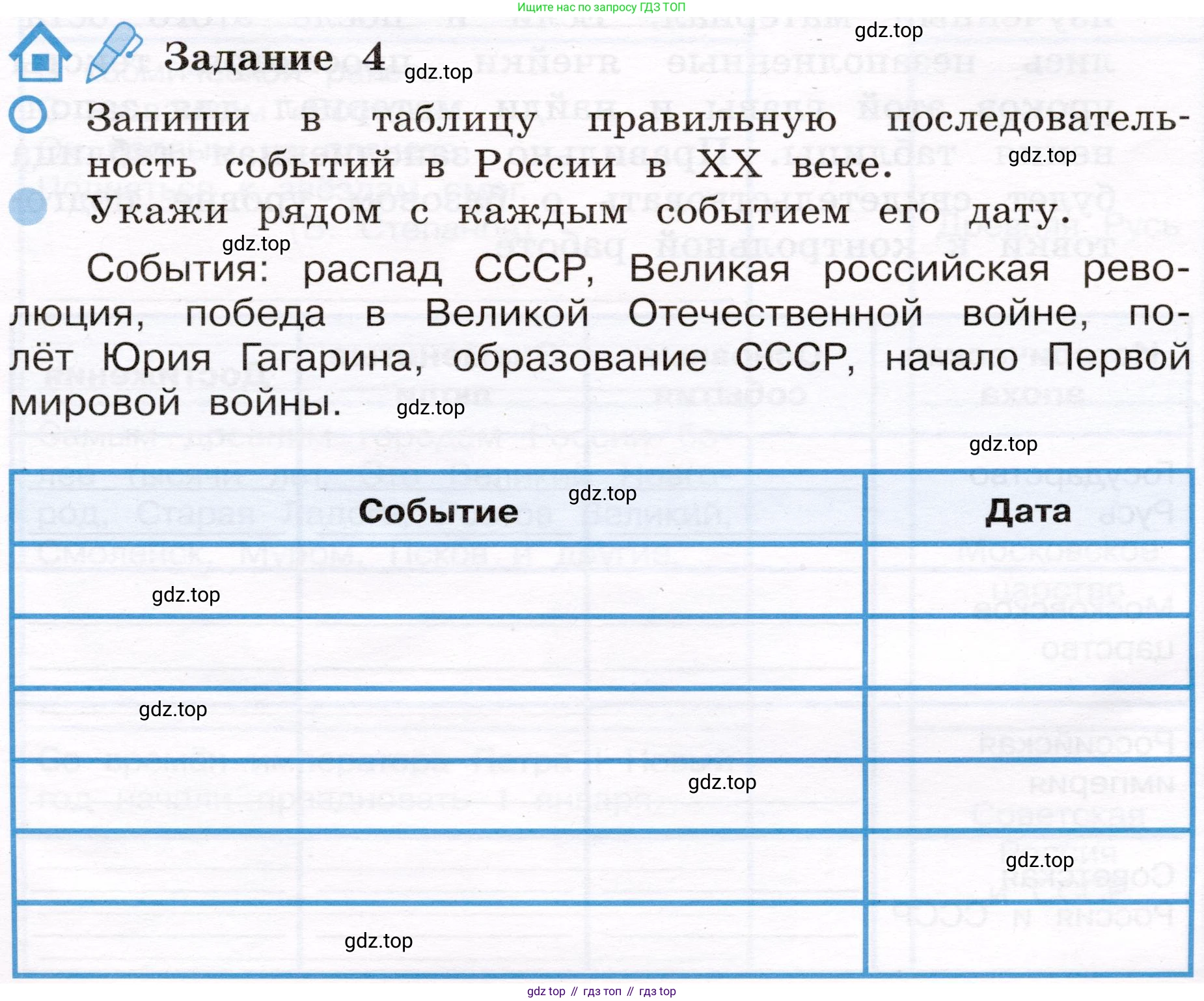Окружающий мир, 4 класс рабочая тетрадь, авторы: Вахрушев Александр Александрович, Зорин Н В, Ловягин С Н, Кремлева И И, Бурский О В, издательство Просвещение, Москва, 2022, зелёного цвета, Часть 2, страница 41, номер 4, Условие
