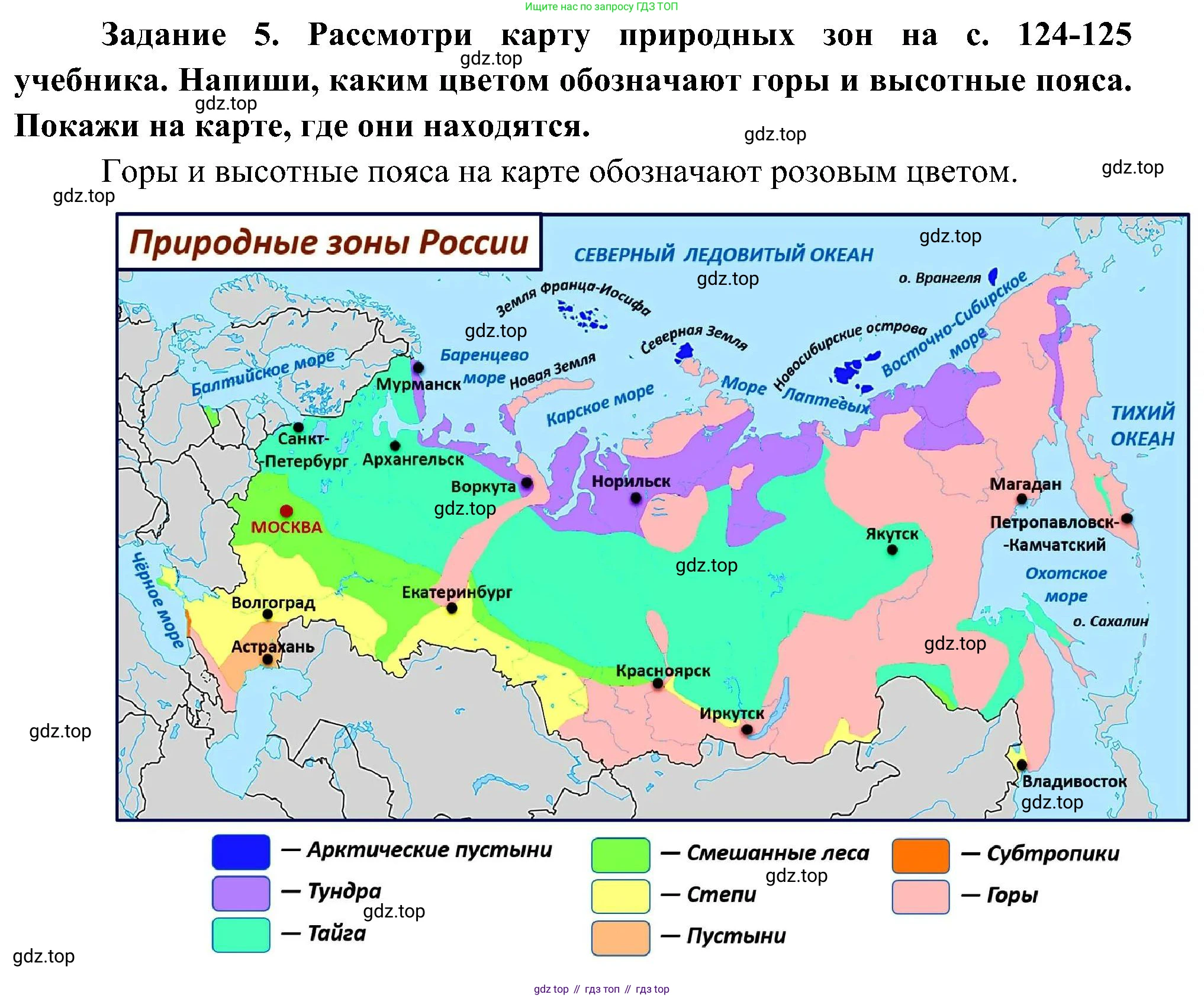 Окружающий мир, 4 класс рабочая тетрадь, авторы: Вахрушев Александр Александрович, Зорин Н В, Ловягин С Н, Кремлева И И, Бурский О В, издательство Просвещение, Москва, 2022, зелёного цвета, Часть 1, страница 29, номер 5, Решение