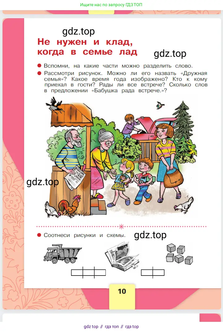 Русский язык, 1 класс Азбука, авторы: Горецкий Всеслав Гаврилович, Кирюшкин Виктор Андреевич, Виноградская Людмила Андреевна, Бойкина Марина Викторовна, издательство Просвещение, Москва, 2023, белого цвета, Часть 1, страница 10