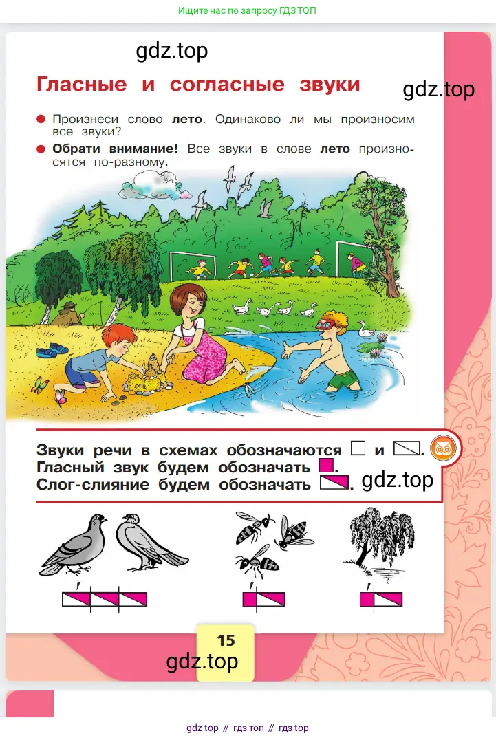 Русский язык, 1 класс Азбука, авторы: Горецкий Всеслав Гаврилович, Кирюшкин Виктор Андреевич, Виноградская Людмила Андреевна, Бойкина Марина Викторовна, издательство Просвещение, Москва, 2023, белого цвета, Часть 1, страница 15