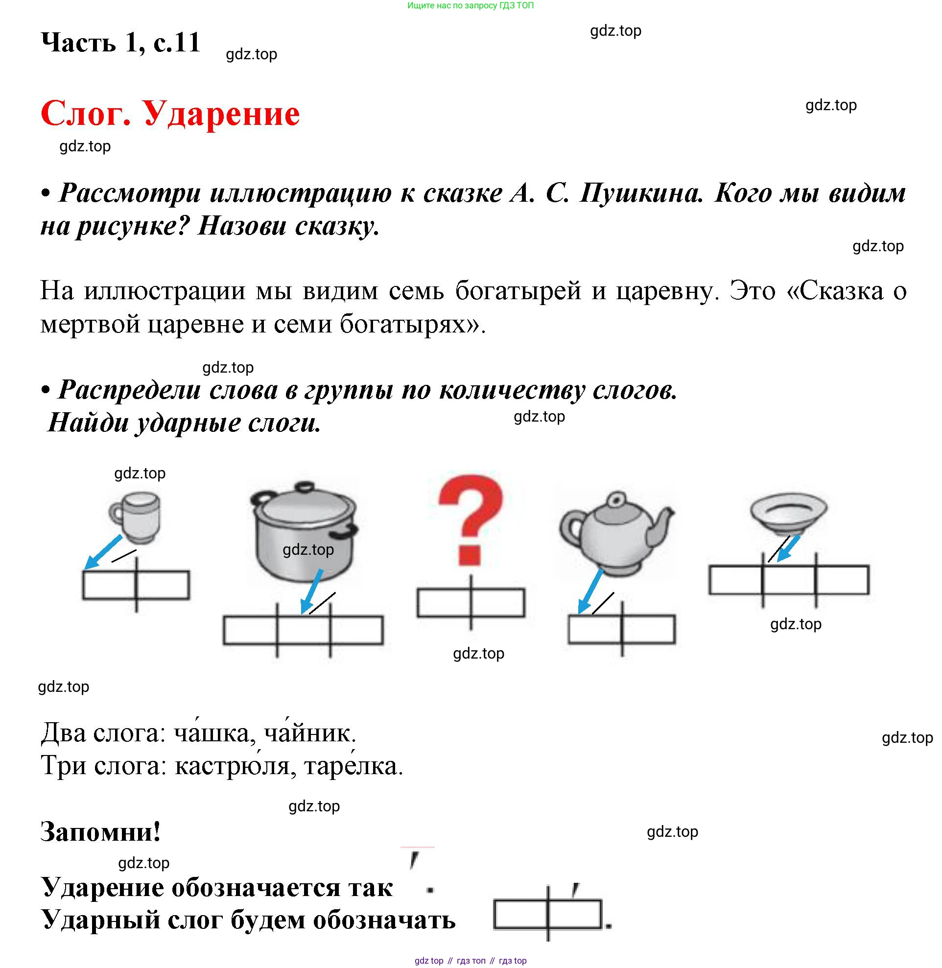 ГДЗ Русский язык, 1 класс Азбука, авторы: Горецкий Всеслав Гаврилович, Кирюшкин Виктор Андреевич, Виноградская Людмила Андреевна, Бойкина Марина Викторовна, издательство Просвещение, Москва, 2023, белого цвета, Часть 1, страница 11, Решение
