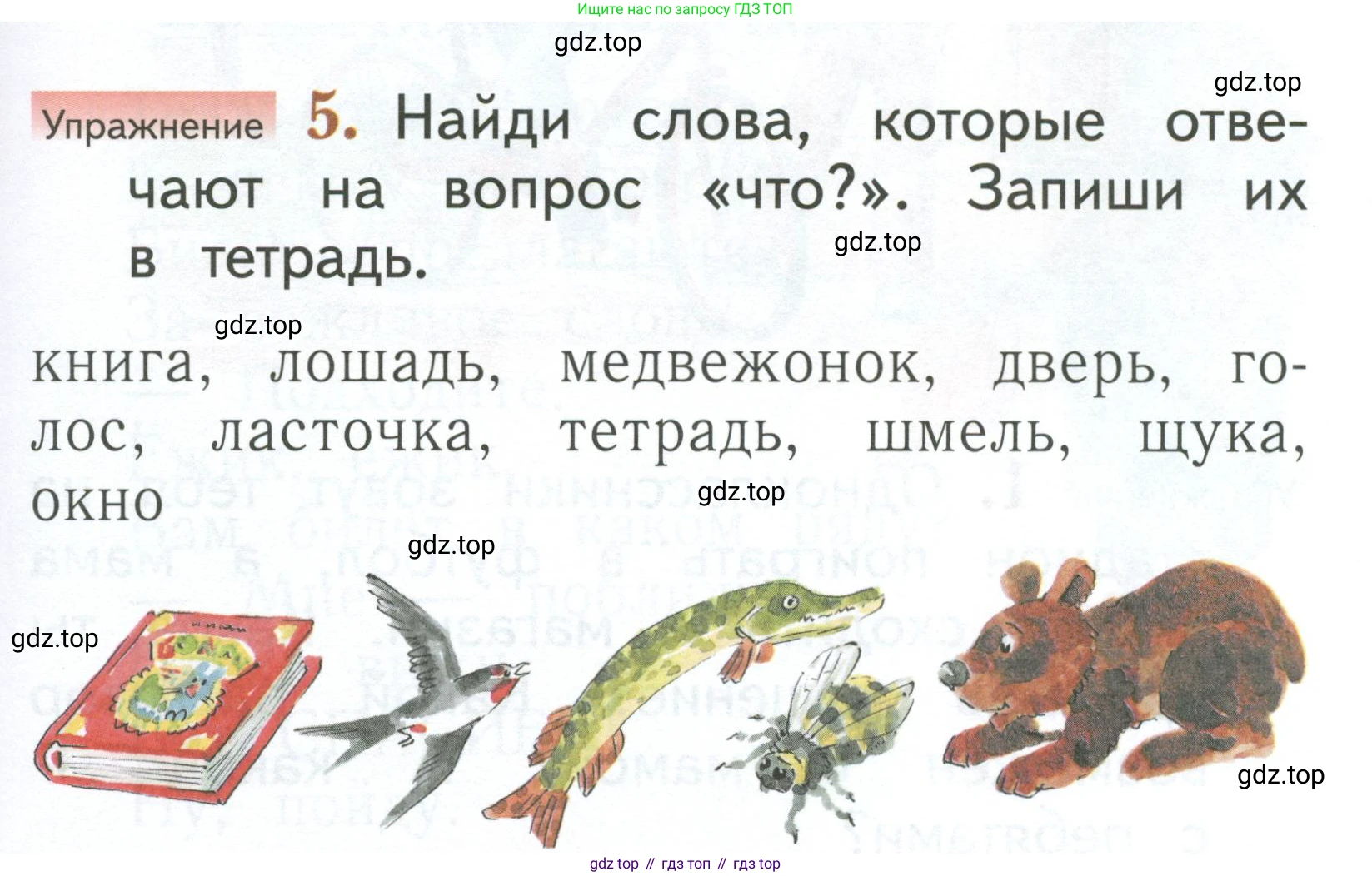 Русский язык, 1 класс Учебник, авторы: Иванов Станислав Викторович, Евдокимова Антонина Олеговна, Кузнецова Марина Ивановна, издательство Просвещение, Москва, 2023, белого цвета, страница 19, номер 5, Условие