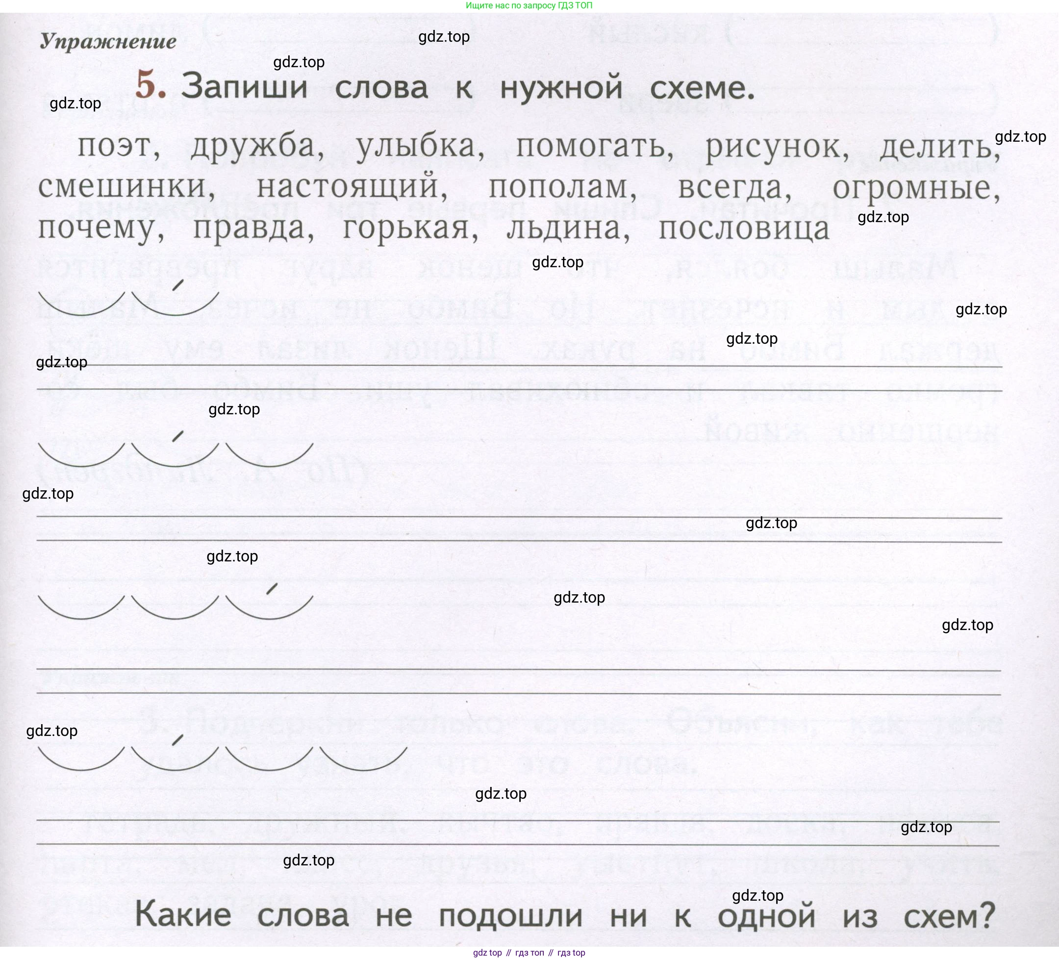 Русский язык, 1 класс рабочая тетрадь, авторы: Иванов Станислав Викторович, Евдокимова Антонина Олеговна, Кузнецова Елена Николаевна, издательство Просвещение, Москва, 2023, зелёного цвета, Часть 2, страница 21, номер 5, Условие