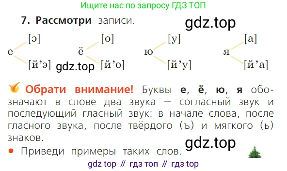 ГДЗ Русский язык, 1 класс Учебник, авторы: Канакина Валентина Павловна, Горецкий Всеслав Гаврилович, издательство Просвещение, Москва, 2023, белого цвета, страница 60, номер 7, Условие