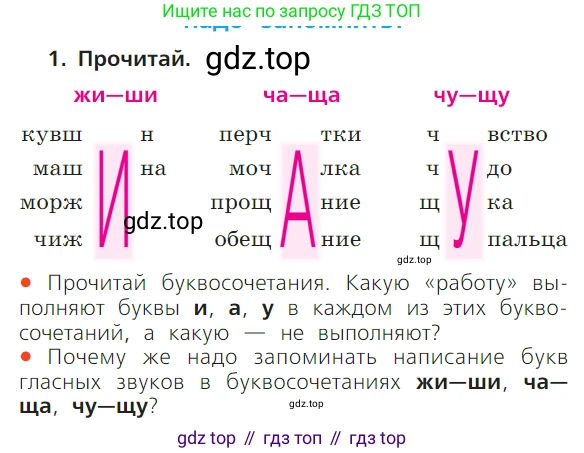 ГДЗ Русский язык, 1 класс Учебник, авторы: Канакина Валентина Павловна, Горецкий Всеслав Гаврилович, издательство Просвещение, Москва, 2023, белого цвета, страница 115, номер 1, Условие