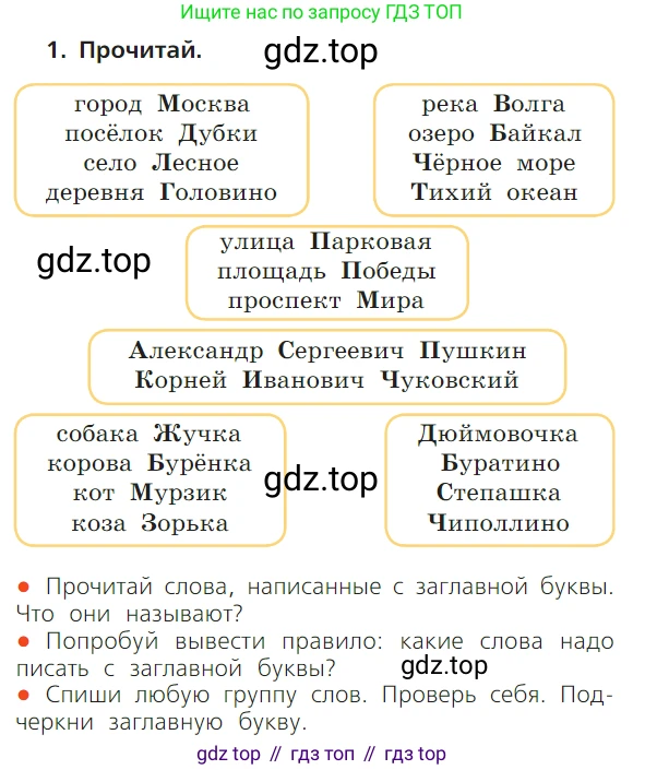ГДЗ Русский язык, 1 класс Учебник, авторы: Канакина Валентина Павловна, Горецкий Всеслав Гаврилович, издательство Просвещение, Москва, 2023, белого цвета, страница 122, номер 1, Условие