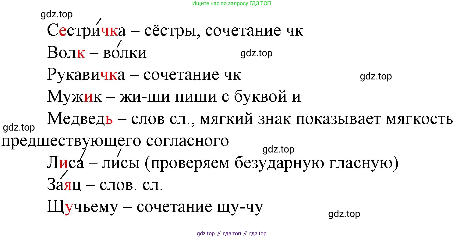 ГДЗ Русский язык, 1 класс Учебник, авторы: Канакина Валентина Павловна, Горецкий Всеслав Гаврилович, издательство Просвещение, Москва, 2023, белого цвета, страница 129, номер 1, Решение (продолжение 2)
