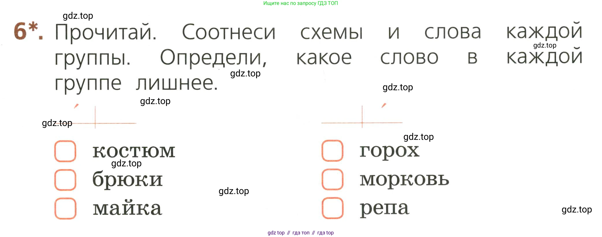 Русский язык, 1 класс Тетрадь учебных достижений, автор: Канакина Валентина Павловна, издательство Просвещение, Москва, 2023, белого цвета, страница 21, номер 6, Условие