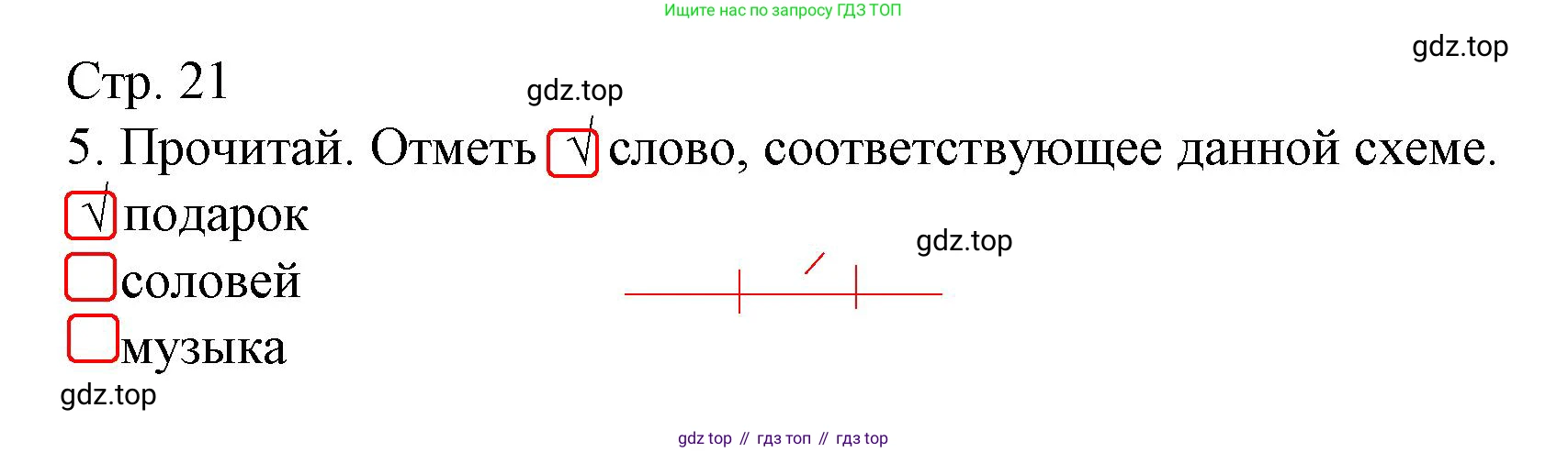 Русский язык, 1 класс Тетрадь учебных достижений, автор: Канакина Валентина Павловна, издательство Просвещение, Москва, 2023, белого цвета, страница 21, номер 5, Решение