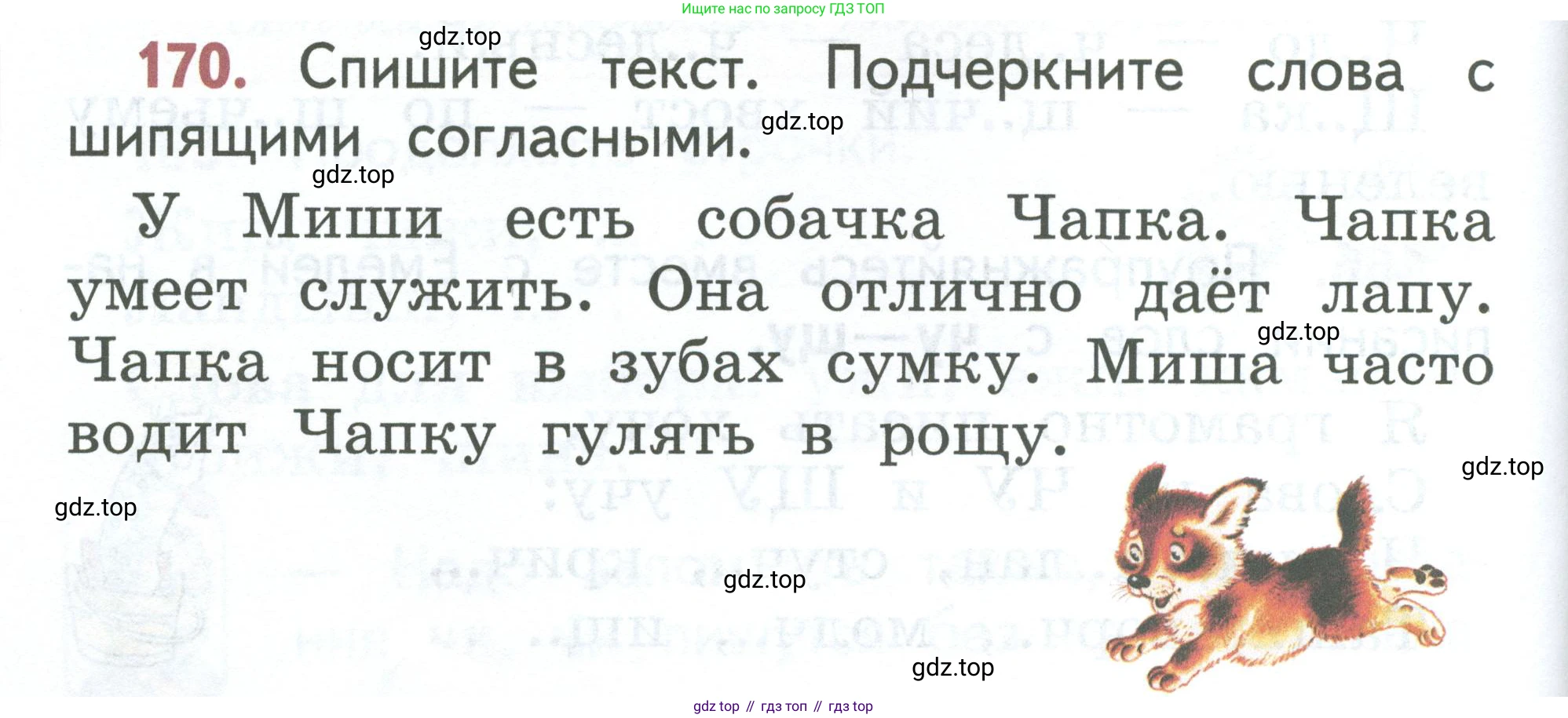 Русский язык, 1 класс Учебник, авторы: Климанова Людмила Федоровна, Макеева Светлана Григорьевна, Бабушкина Татьяна Владимировна, издательство Просвещение, Москва, 2023, белого цвета, страница 88, номер 170, Условие 2023
