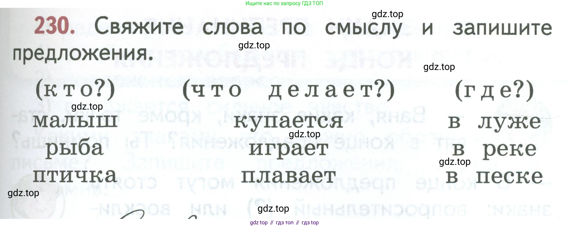 Русский язык, 1 класс Учебник, авторы: Климанова Людмила Федоровна, Макеева Светлана Григорьевна, Бабушкина Татьяна Владимировна, издательство Просвещение, Москва, 2023, белого цвета, страница 125, номер 230, Условие 2023