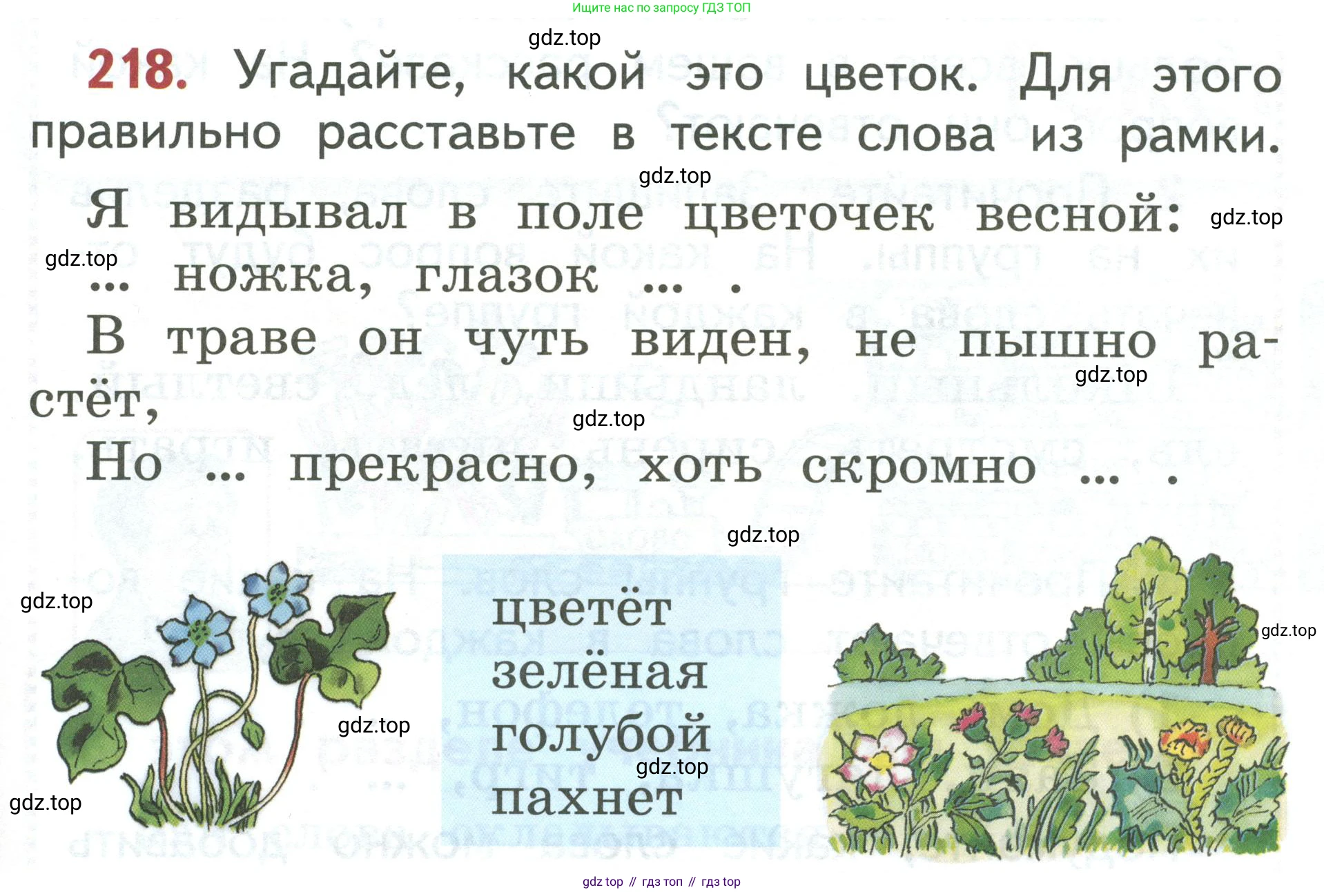 Русский язык, 1 класс Учебник, авторы: Климанова Людмила Федоровна, Макеева Светлана Григорьевна, Бабушкина Татьяна Владимировна, издательство Просвещение, Москва, 2023, белого цвета, страница 115, номер 218, Условие 2019-2022