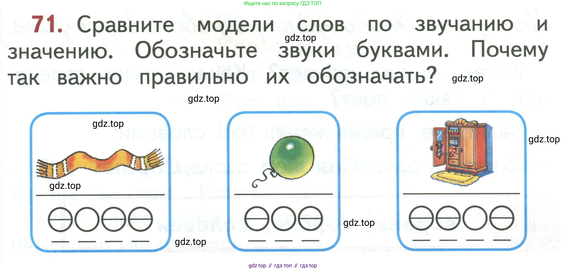 Русский язык, 1 класс Учебник, авторы: Климанова Людмила Федоровна, Макеева Светлана Григорьевна, Бабушкина Татьяна Владимировна, издательство Просвещение, Москва, 2023, белого цвета, страница 43, номер 71, Условие 2019-2022