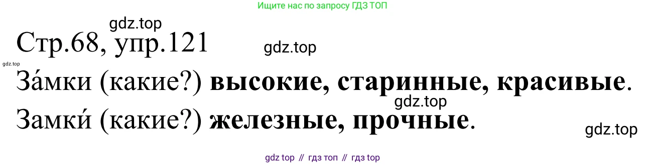Русский язык, 1 класс Учебник, авторы: Климанова Людмила Федоровна, Макеева Светлана Григорьевна, Бабушкина Татьяна Владимировна, издательство Просвещение, Москва, 2023, белого цвета, страница 68, номер 121, Решение 2019-2022