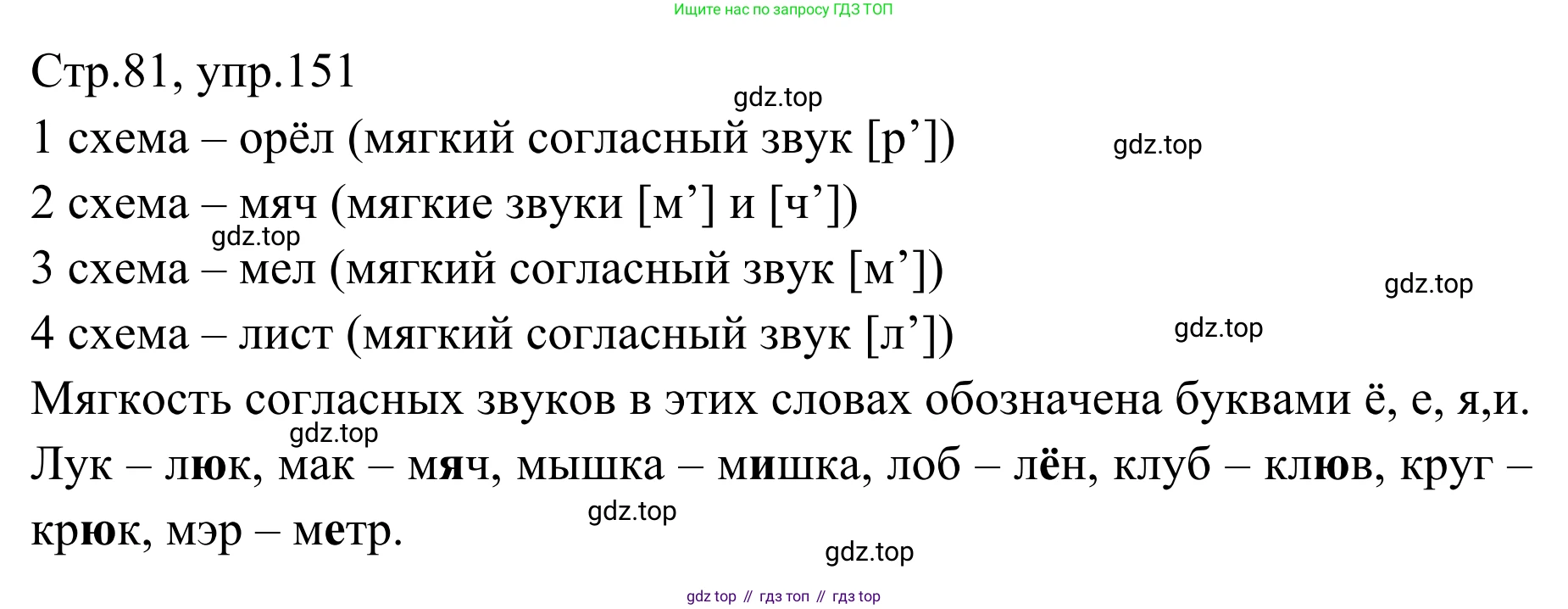 Русский язык, 1 класс Учебник, авторы: Климанова Людмила Федоровна, Макеева Светлана Григорьевна, Бабушкина Татьяна Владимировна, издательство Просвещение, Москва, 2023, белого цвета, страница 80, номер 151, Решение 2019-2022
