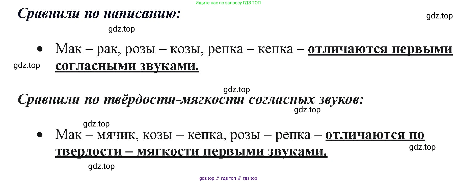 Русский язык, 1 класс рабочая тетрадь, авторы: Климанова Людмила Федоровна, Бабушкина Татьяна Владимировна, издательство Просвещение, Москва, 2023, белого цвета, страница 8, номер 1, Решение (продолжение 2)