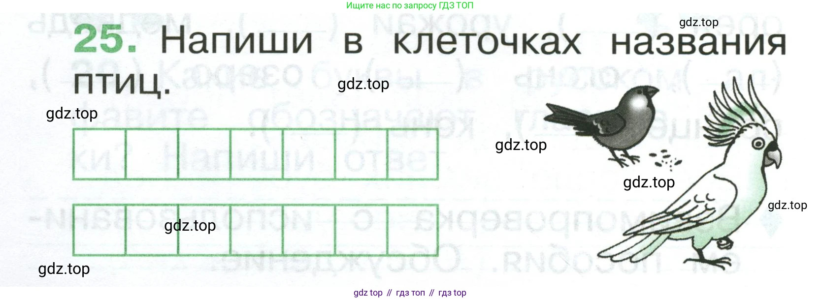 Русский язык, 1 класс рабочая тетрадь, авторы: Рамзаева Тамара Григорьевна, Савинкина Людмила Павловна, издательство Просвещение, Москва, 2023, зелёного цвета, страница 22, номер 25, Условие