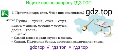 Русский язык, 2 класс Учебник, авторы: Аймаганбетова Зухра Кураниевна, Богатырёва Елена Васильевна, Бучина Раиса Александровна, Регель Надежда Васильевна, Труханова Ольга Ивановна, издательство Алматыкітап баспасы, Алматы, 2023, Часть 1, страница 6, номер 2, Условие