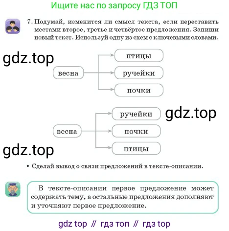Русский язык, 2 класс Учебник, авторы: Аймаганбетова Зухра Кураниевна, Богатырёва Елена Васильевна, Бучина Раиса Александровна, Регель Надежда Васильевна, Труханова Ольга Ивановна, издательство Алматыкітап баспасы, Алматы, 2023, Часть 2, страница 119, номер 7, Условие