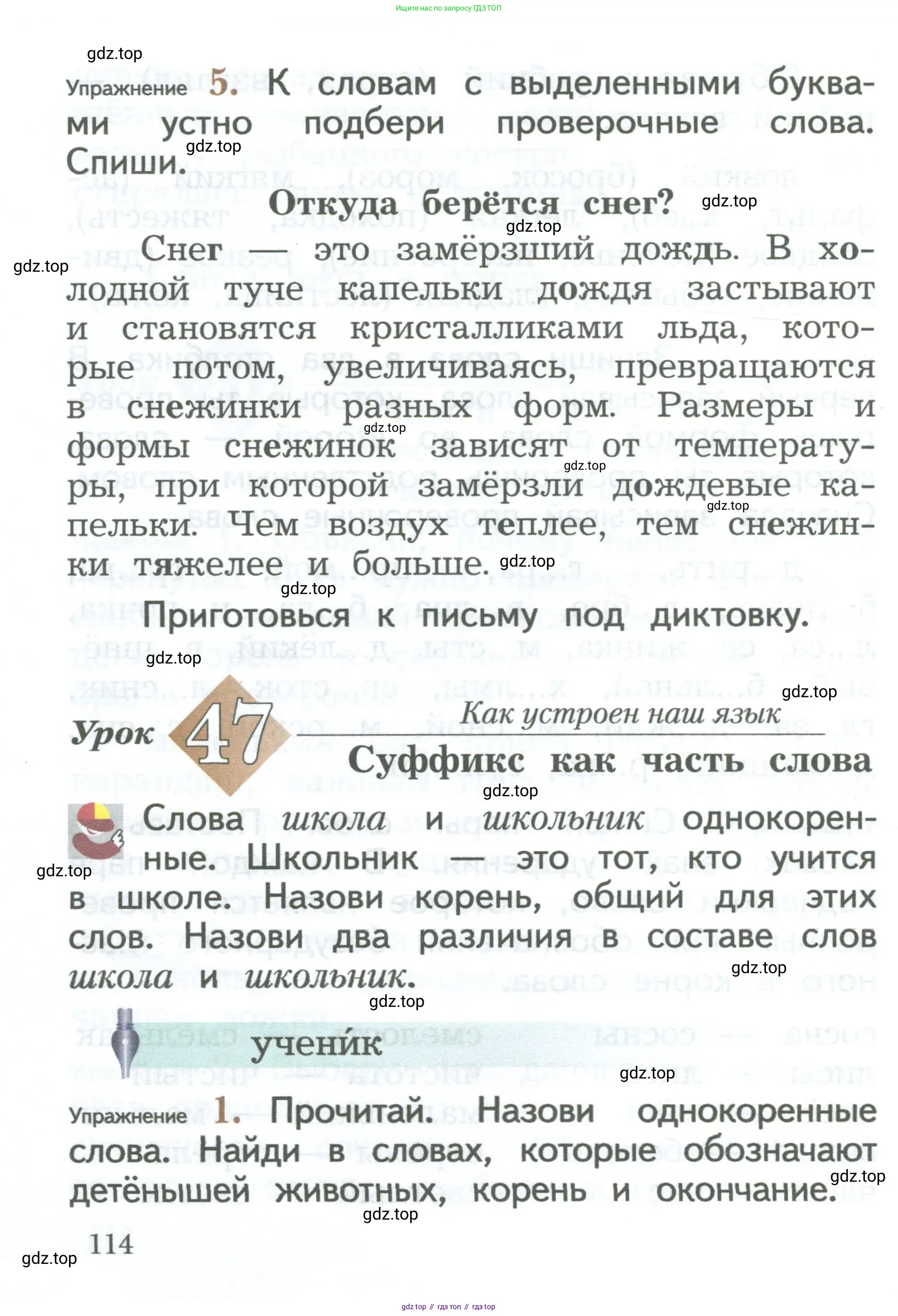 Русский язык, 2 класс Учебник, авторы: Иванов Станислав Викторович, Евдокимова Антонина Олеговна, Кузнецова Марина Ивановна, Петленко Лидия Владимировна, Романова Владислава Юрьевна, издательство Просвещение, Москва, 2023, Часть 1, страница 114