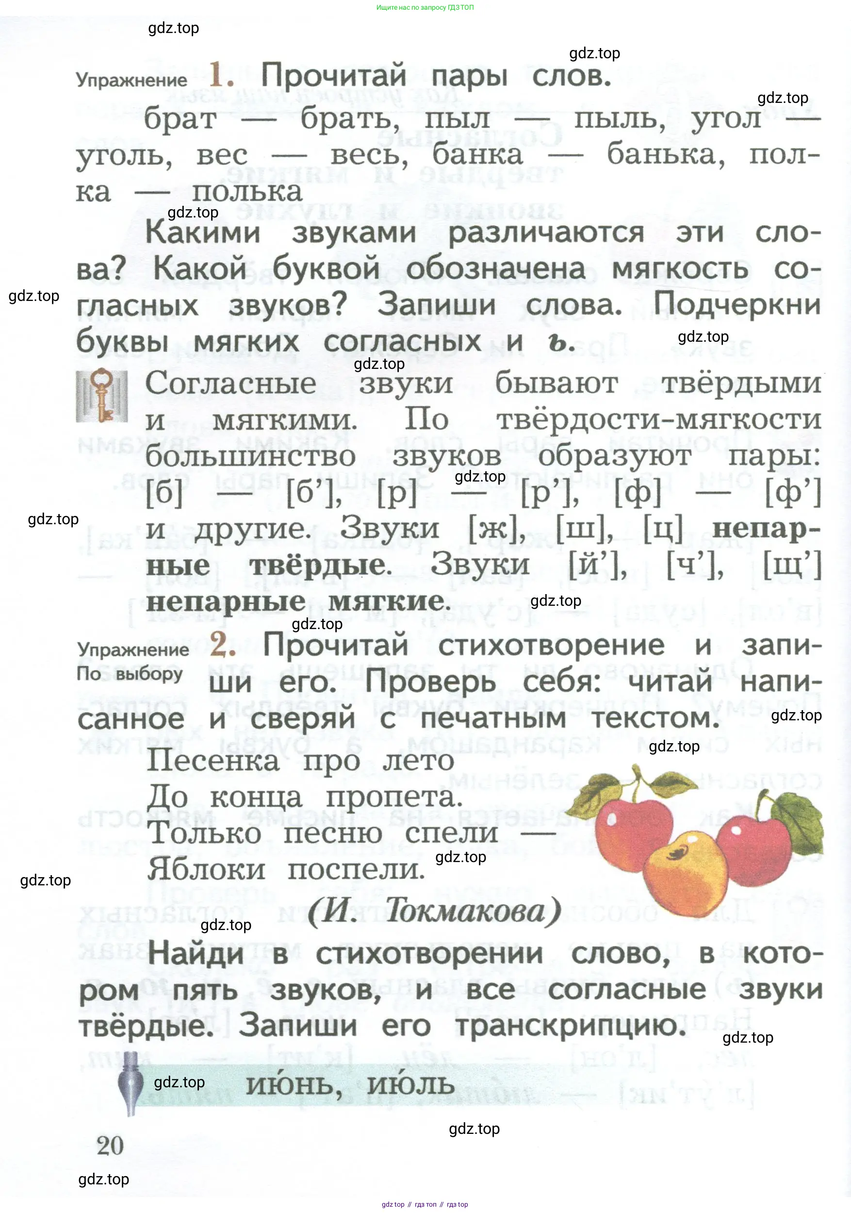 Русский язык, 2 класс Учебник, авторы: Иванов Станислав Викторович, Евдокимова Антонина Олеговна, Кузнецова Марина Ивановна, Петленко Лидия Владимировна, Романова Владислава Юрьевна, издательство Просвещение, Москва, 2023, Часть 1, страница 20