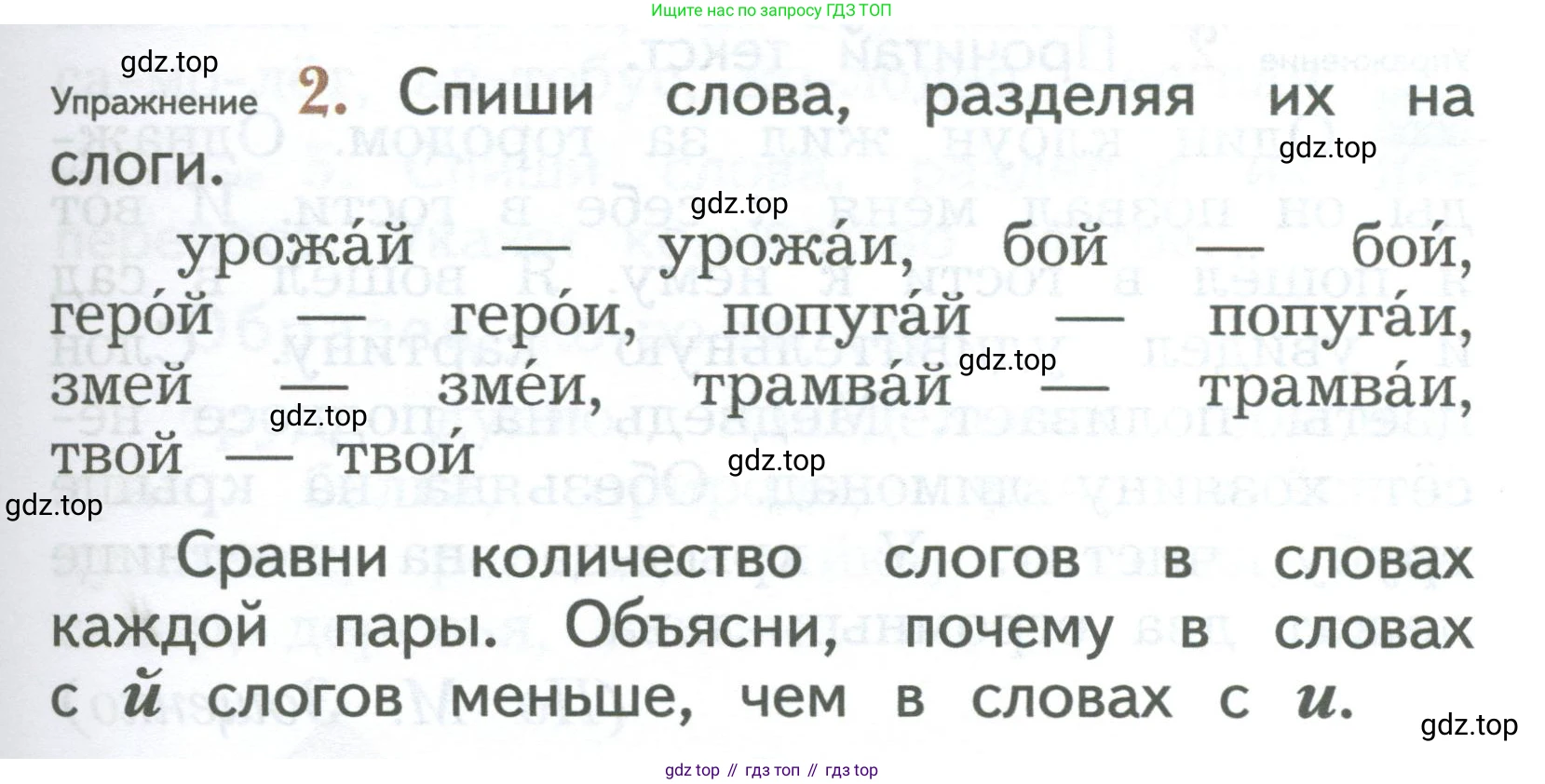 ГДЗ Русский язык, 2 класс Учебник, авторы: Иванов Станислав Викторович, Евдокимова Антонина Олеговна, Кузнецова Марина Ивановна, Петленко Лидия Владимировна, Романова Владислава Юрьевна, издательство Просвещение, Москва, 2023, Часть 1, страница 35, номер 2, Условие