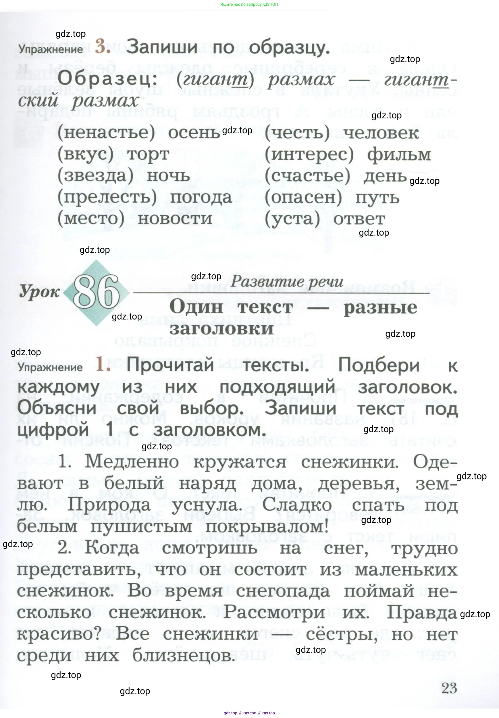 Русский язык, 2 класс Учебник, авторы: Иванов Станислав Викторович, Евдокимова Антонина Олеговна, Кузнецова Марина Ивановна, Петленко Лидия Владимировна, Романова Владислава Юрьевна, издательство Просвещение, Москва, 2023, Часть 1, страница 23