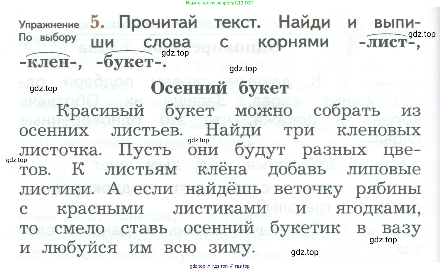 ГДЗ Русский язык, 2 класс Учебник, авторы: Иванов Станислав Викторович, Евдокимова Антонина Олеговна, Кузнецова Марина Ивановна, Петленко Лидия Владимировна, Романова Владислава Юрьевна, издательство Просвещение, Москва, 2023, Часть 1, страница 96, номер 5, Условие