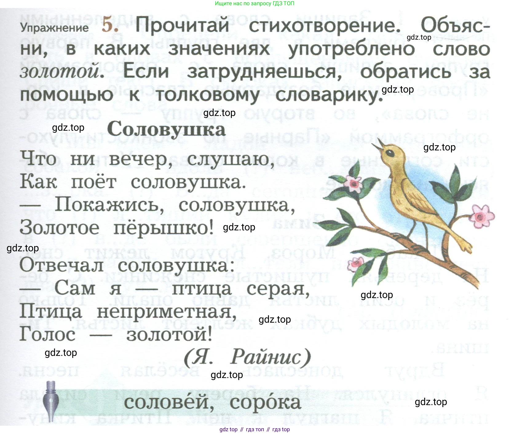 ГДЗ Русский язык, 2 класс Учебник, авторы: Иванов Станислав Викторович, Евдокимова Антонина Олеговна, Кузнецова Марина Ивановна, Петленко Лидия Владимировна, Романова Владислава Юрьевна, издательство Просвещение, Москва, 2023, Часть 2, страница 31, номер 5, Условие