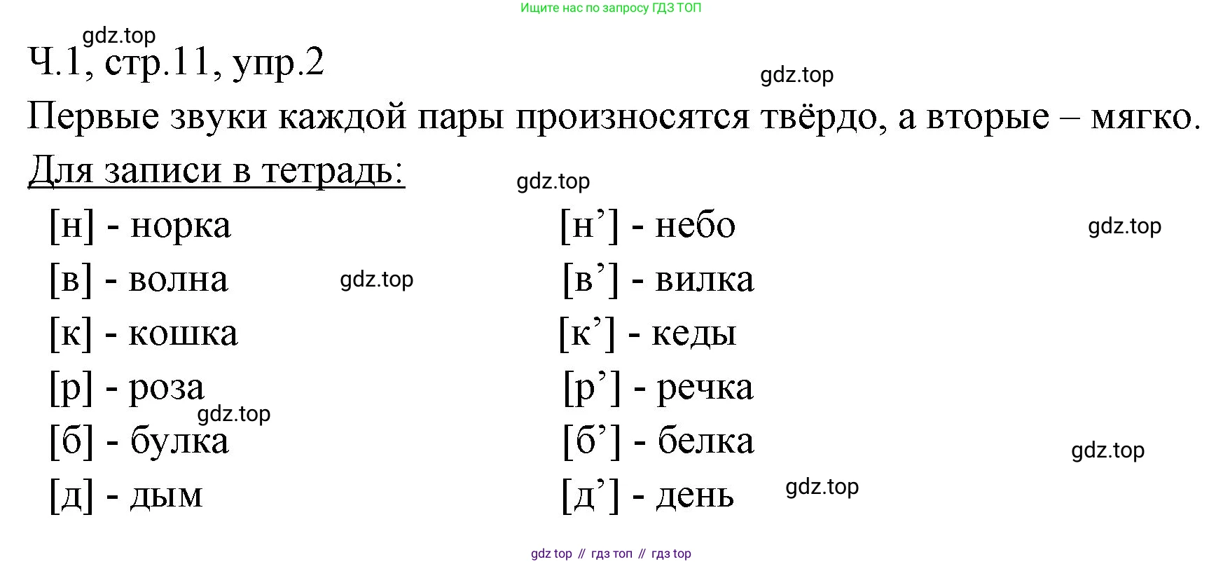 ГДЗ Русский язык, 2 класс Учебник, авторы: Иванов Станислав Викторович, Евдокимова Антонина Олеговна, Кузнецова Марина Ивановна, Петленко Лидия Владимировна, Романова Владислава Юрьевна, издательство Просвещение, Москва, 2023, Часть 1, страница 11, номер 2, Решение