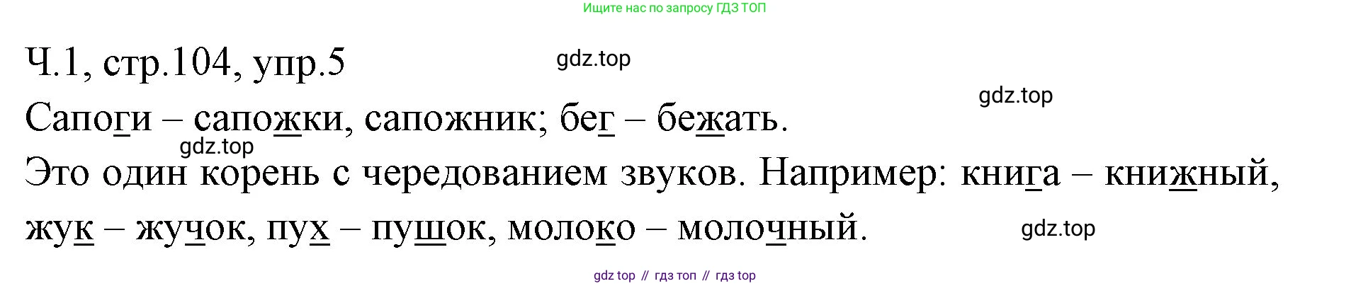 ГДЗ Русский язык, 2 класс Учебник, авторы: Иванов Станислав Викторович, Евдокимова Антонина Олеговна, Кузнецова Марина Ивановна, Петленко Лидия Владимировна, Романова Владислава Юрьевна, издательство Просвещение, Москва, 2023, Часть 1, страница 104, номер 5, Решение