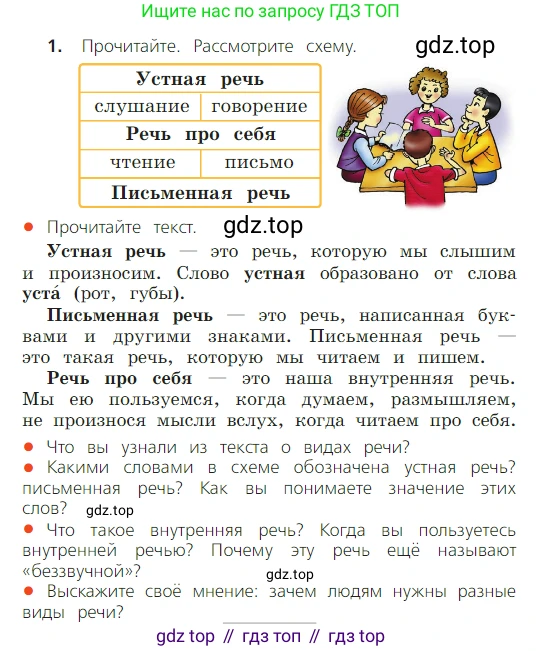 ГДЗ Русский язык, 2 класс Учебник, авторы: Канакина Валентина Павловна, Горецкий Всеслав Гаврилович, издательство Просвещение, Москва, 2023, белого цвета, Часть 1, страница 6, номер 1, Условие