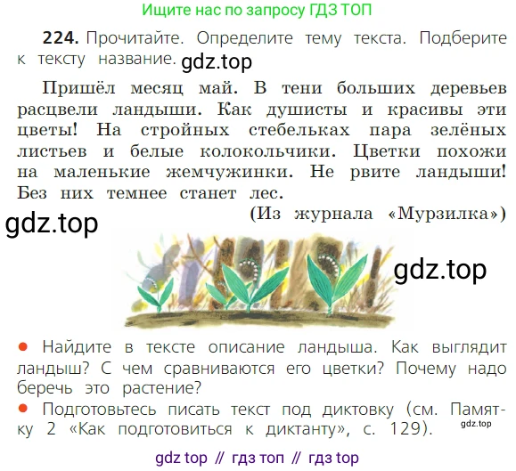 ГДЗ Русский язык, 2 класс Учебник, авторы: Канакина Валентина Павловна, Горецкий Всеслав Гаврилович, издательство Просвещение, Москва, 2023, белого цвета, Часть 2, страница 127, номер 224, Условие