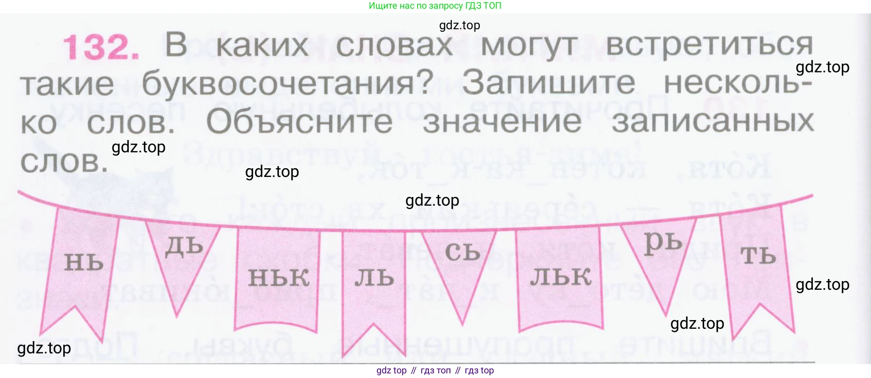 Русский язык, 2 класс рабочая тетрадь, автор: Канакина Валентина Павловна, издательство Просвещение, Москва, 2023, белого цвета, Часть 1, страница 60, номер 132, Условие