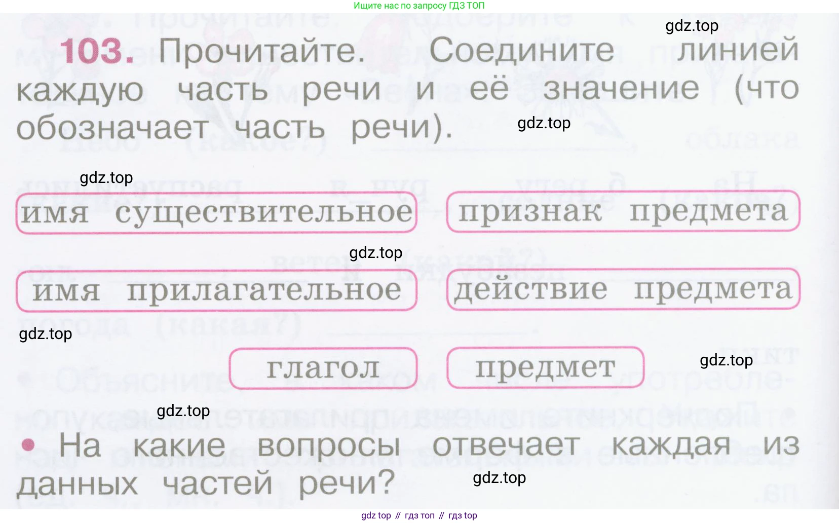 Русский язык, 2 класс рабочая тетрадь, автор: Канакина Валентина Павловна, издательство Просвещение, Москва, 2023, белого цвета, Часть 2, страница 48, номер 103, Условие