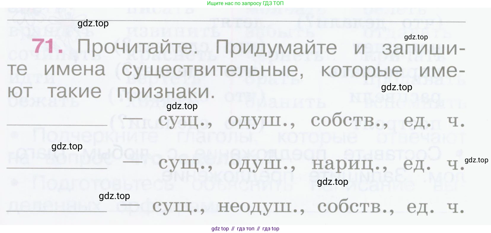 Русский язык, 2 класс рабочая тетрадь, автор: Канакина Валентина Павловна, издательство Просвещение, Москва, 2023, белого цвета, Часть 2, страница 33, номер 71, Условие