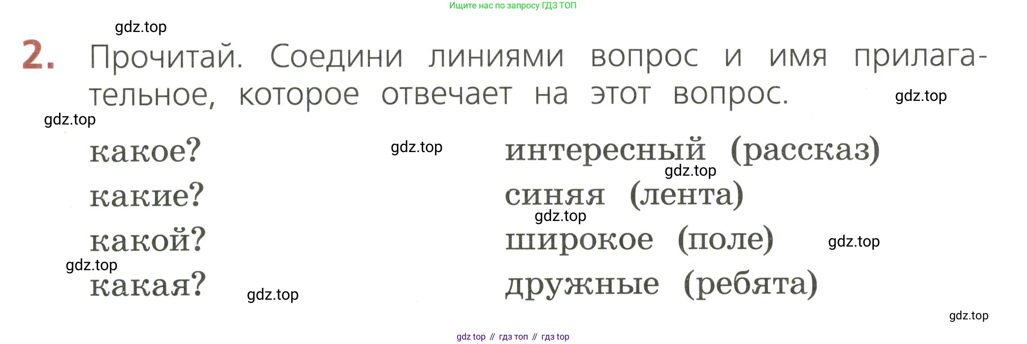 ГДЗ Русский язык, 2 класс Тетрадь учебных достижений, автор: Канакина Валентина Павловна, издательство Просвещение, Москва, 2023, белого цвета, страница 64, номер 2, Условие