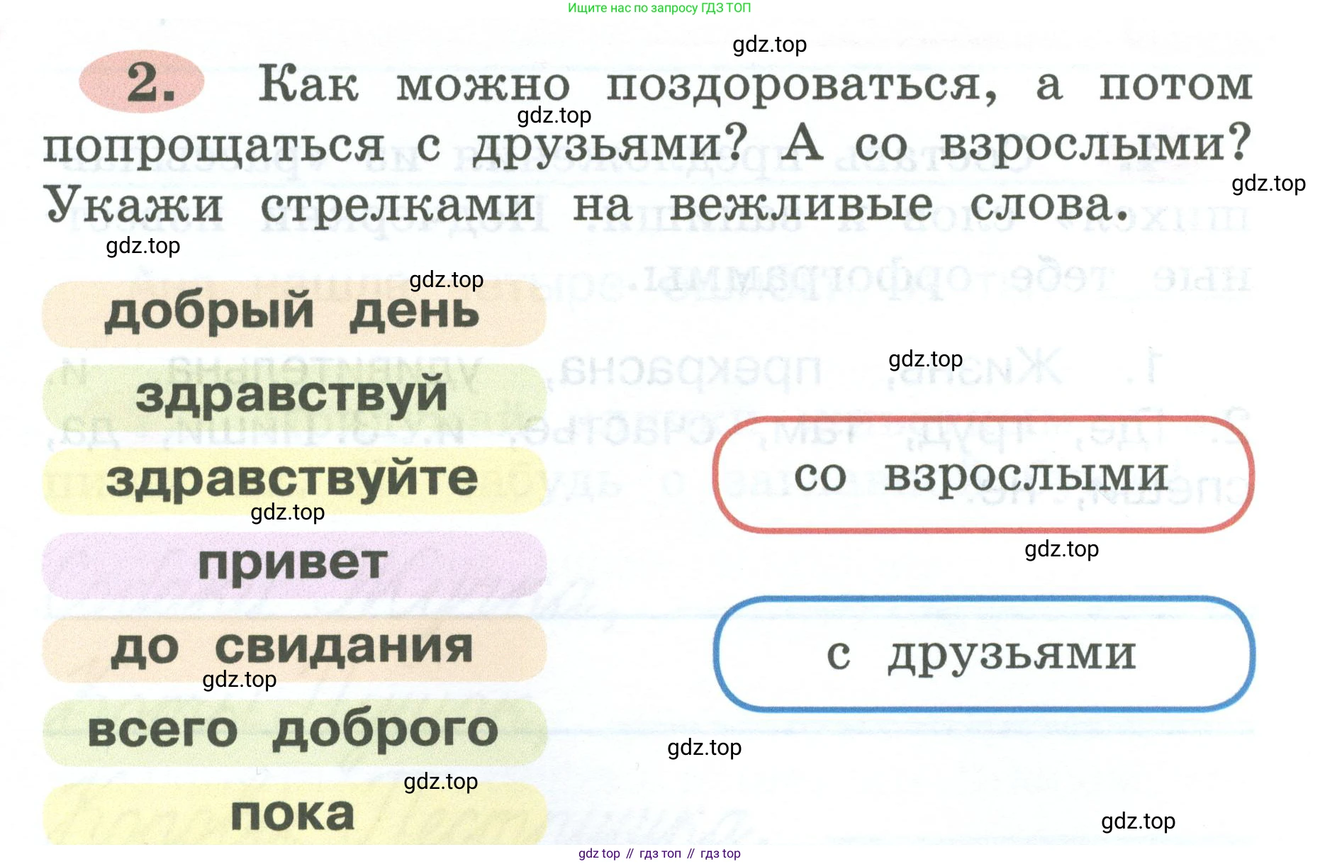 ГДЗ Русский язык, 2 класс рабочая тетрадь, авторы: Климанова Людмила Федоровна, Бабушкина Татьяна Владимировна, издательство Просвещение, Москва, 2024, белого цвета, Часть 1, страница 3, номер 2, Условие