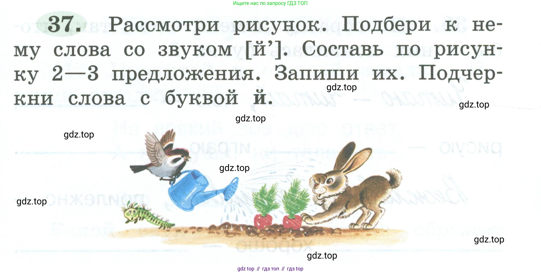 ГДЗ Русский язык, 2 класс рабочая тетрадь, авторы: Климанова Людмила Федоровна, Бабушкина Татьяна Владимировна, издательство Просвещение, Москва, 2024, белого цвета, Часть 1, страница 21, номер 37, Условие